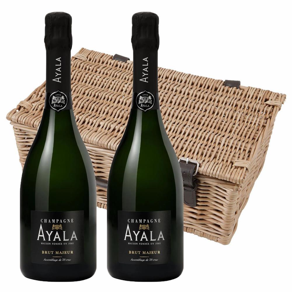 Ayala Brut Majeur Champagne NV 75 cl Twin Hamper (2x75cl)